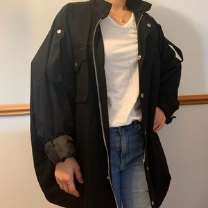 Black oversized jacket